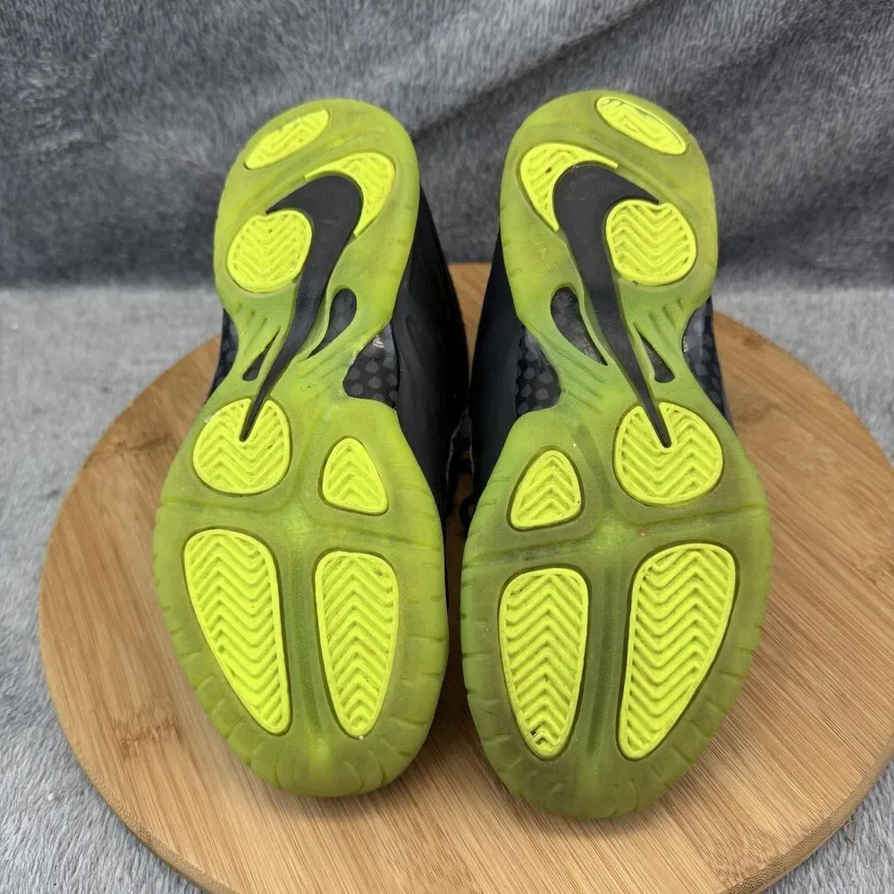 Nike Little Posite One Shoes Boys Size 2Y Black Green Basketball HF0978-001